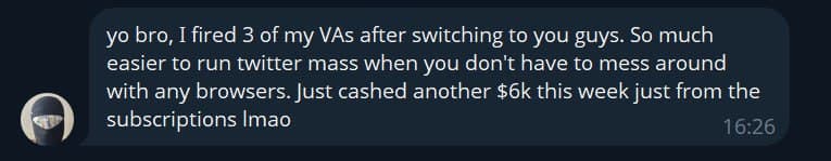 Geek testimonial